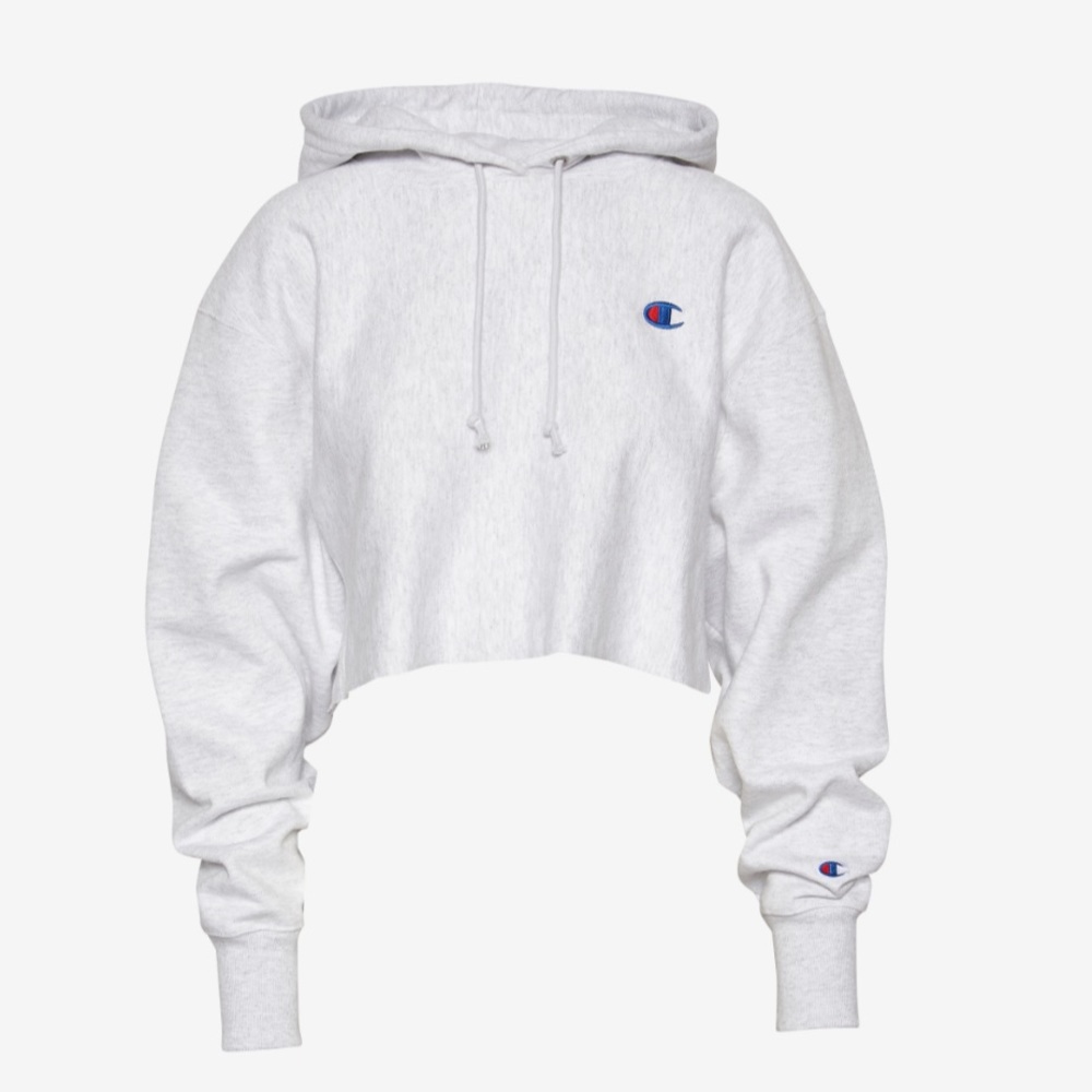 Champion Women’s Fleece Set Shorts Crop Hoodie - Picture 6 of 15